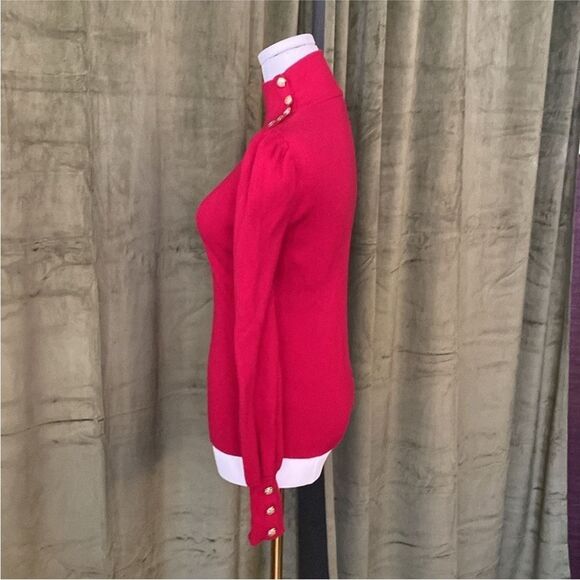 Ralph Lauren black label Elegant Red Turtleneck Sweater, S - Picture 10 of 13